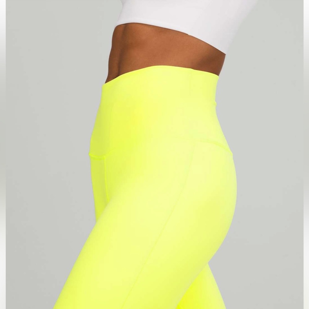 Lululemon yellow align cropped legging size 4